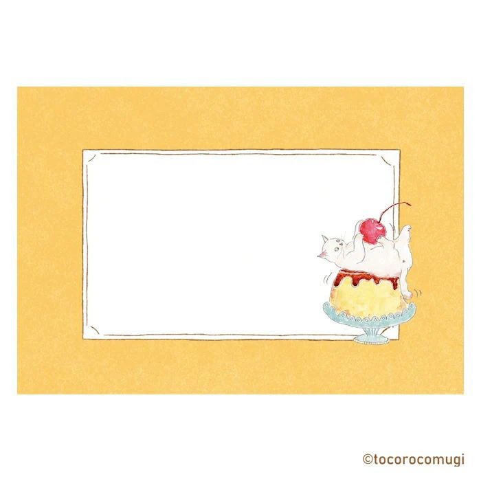 Furukawashiko Tocorocomugi Mini Horizontal Letter Set - Sweets - Image 2