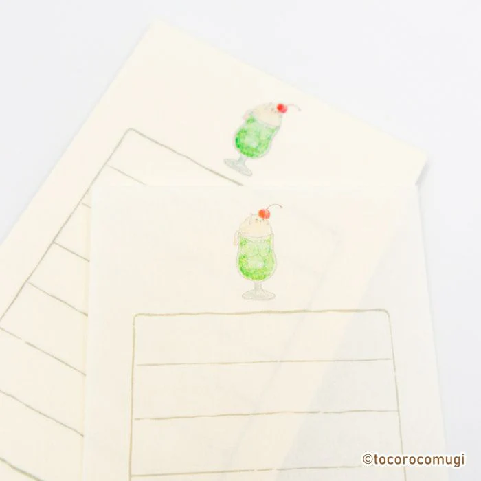 Furukawashiko Tocorocomugi Mini Letter Set - Coffee Shop - Image 2