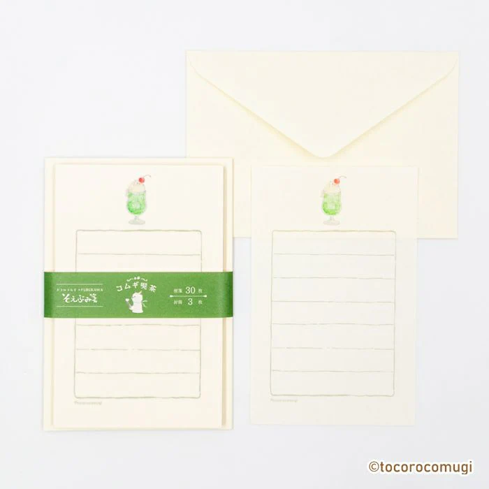 Furukawashiko Tocorocomugi Mini Letter Set - Coffee Shop - Image 3
