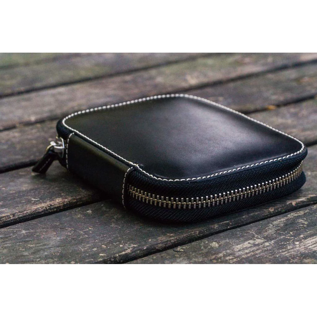 Galen Leather 10 Pen Zipper Case - Image 12