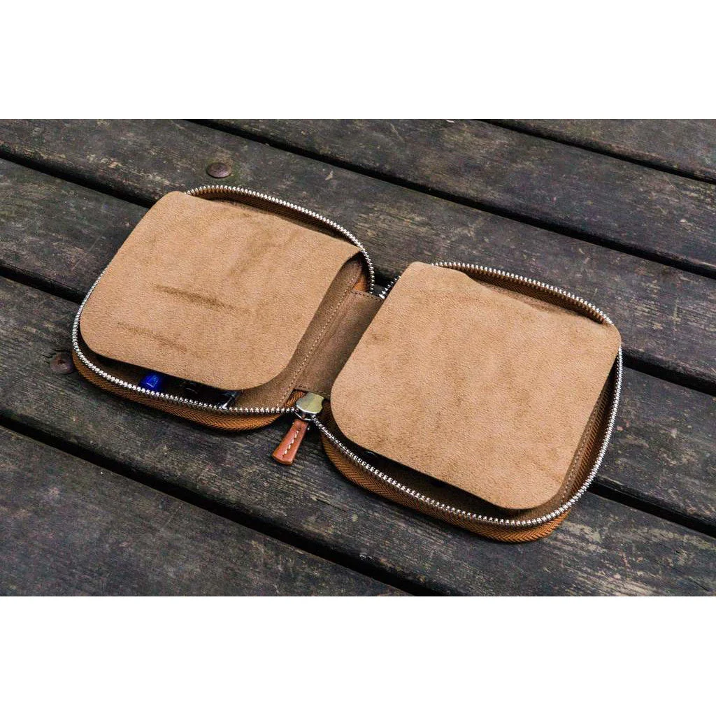 Galen Leather 10 Pen Zipper Case - Image 14