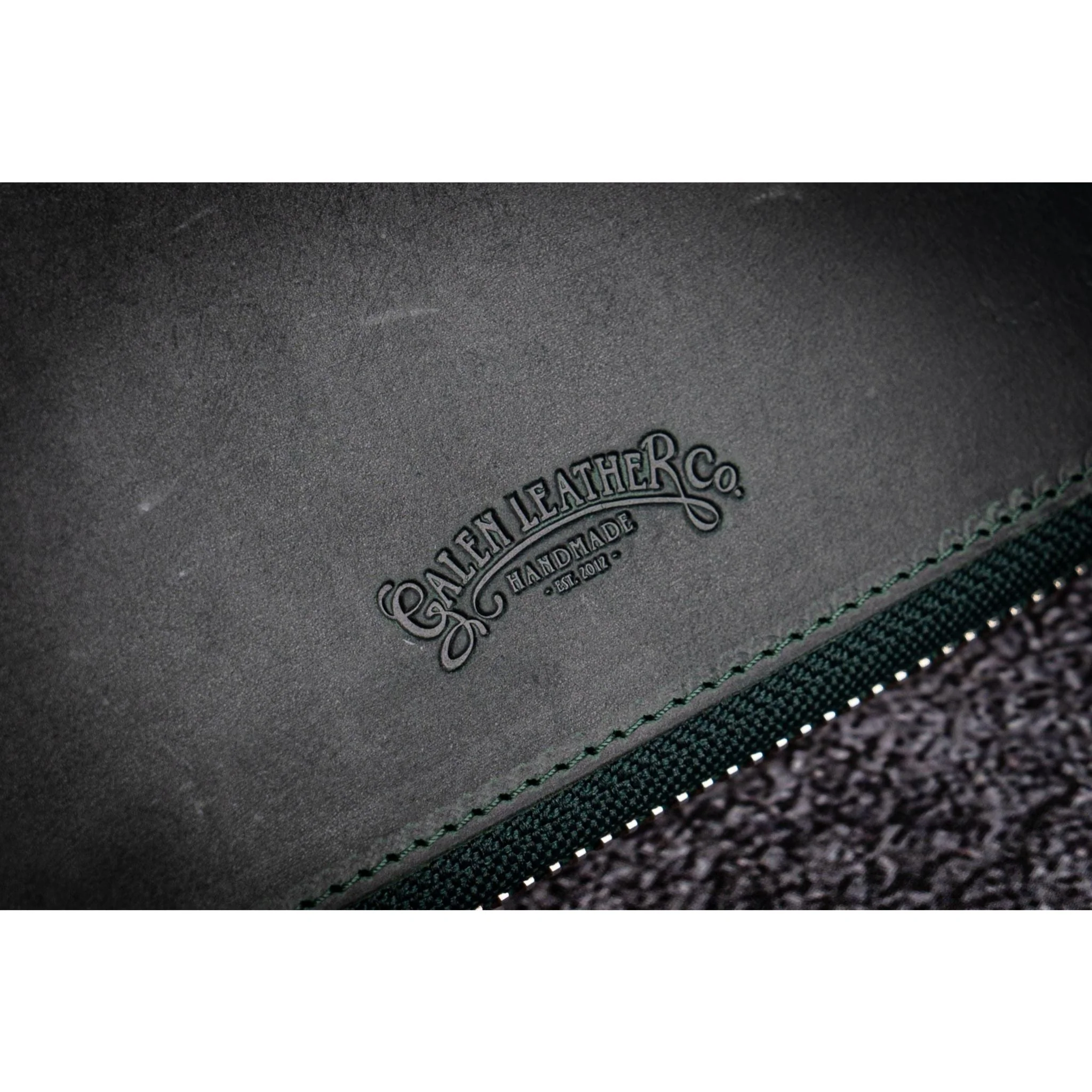 Galen Leather 10 Pen Zipper Case with A5 Notebook Holder - Image 12