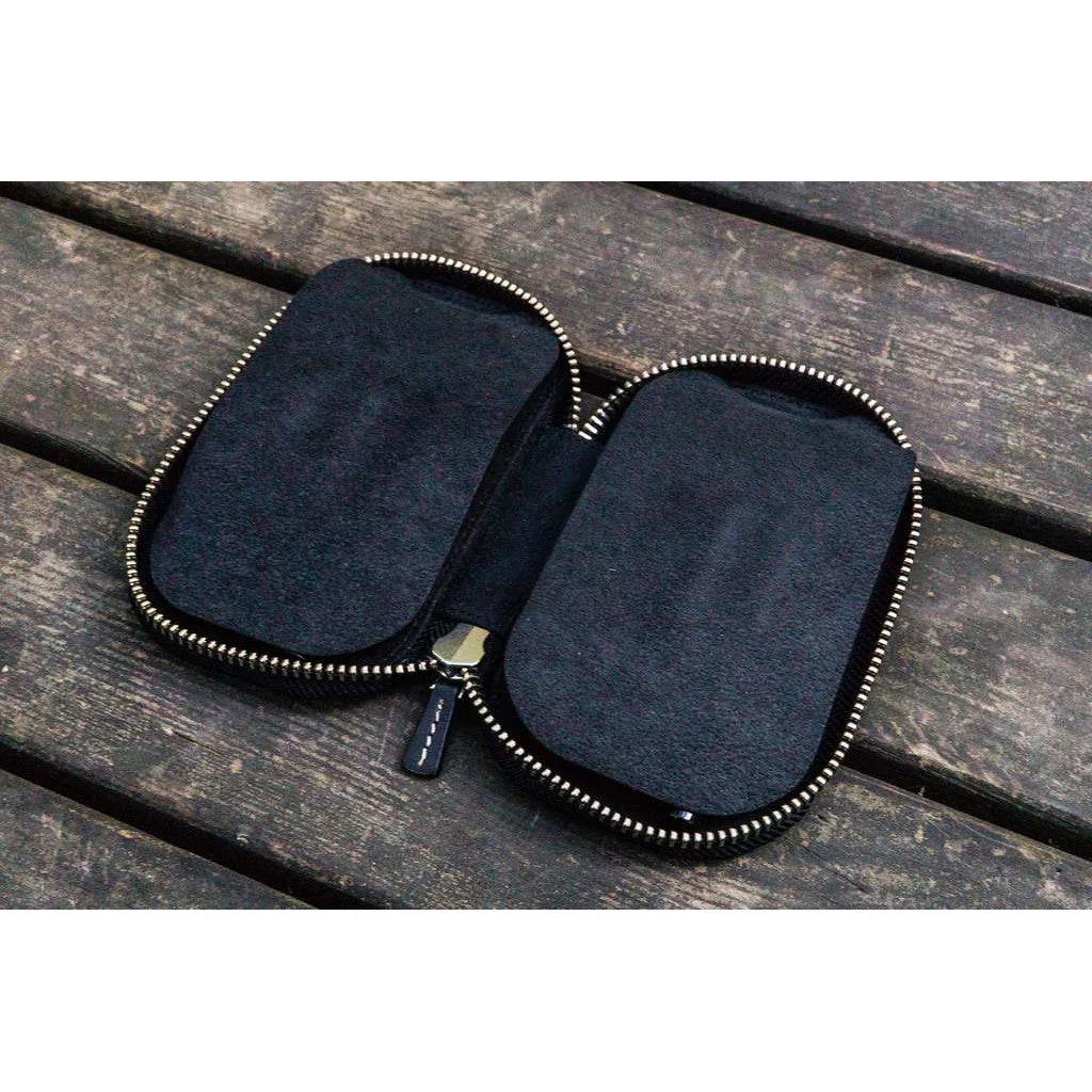 Galen Leather 6 Pen Zipper Case - Image 2