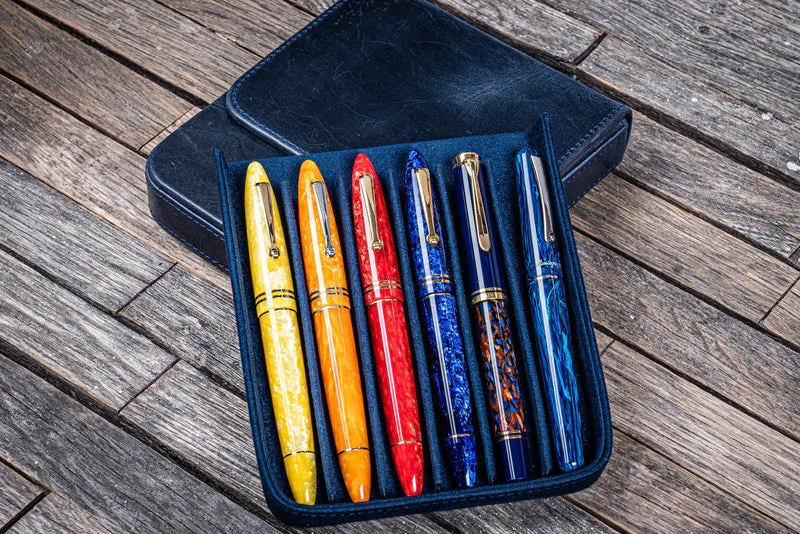 Galen Leather Magnum Opus 6 Slot Pen Case - Image 6