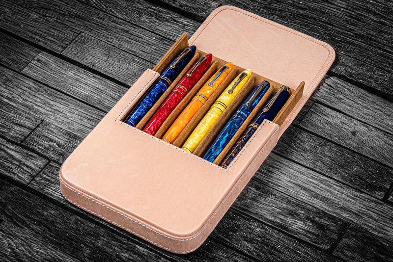 Galen Leather Magnum Opus 6 Slot Pen Case - Image 8