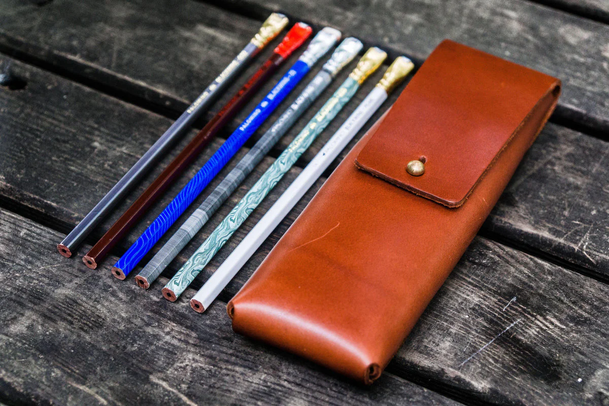 Galen Leather Pencil Case - Image 5