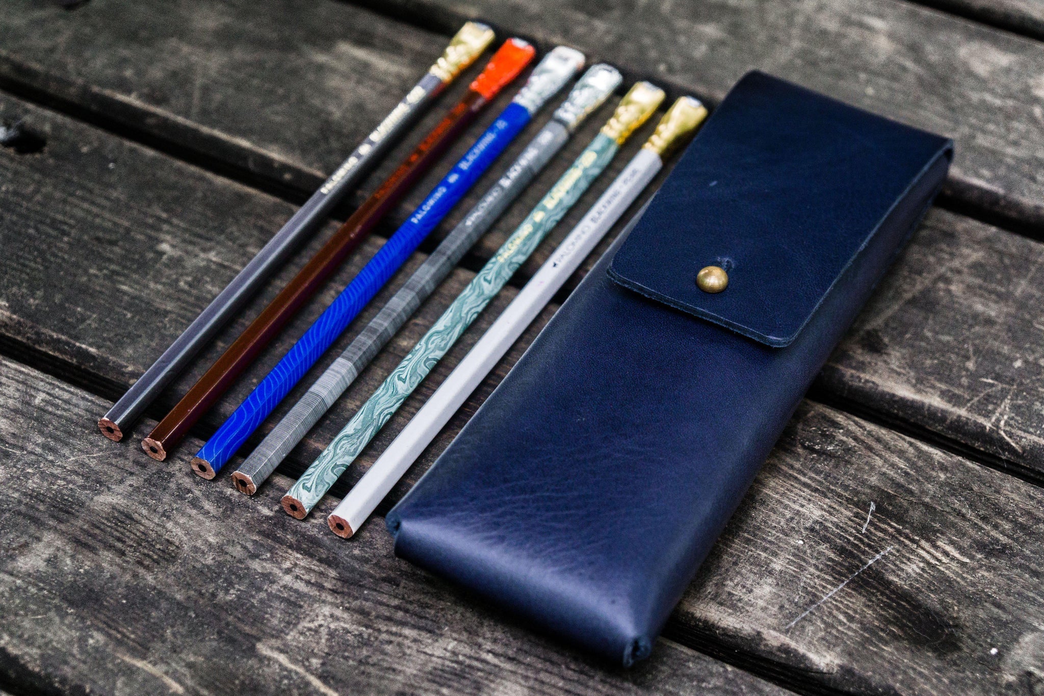Galen Leather Pencil Case - Image 9