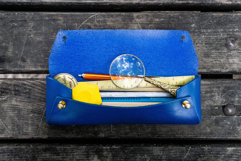 Galen Leather Student Leather Pencil Case - Image 16