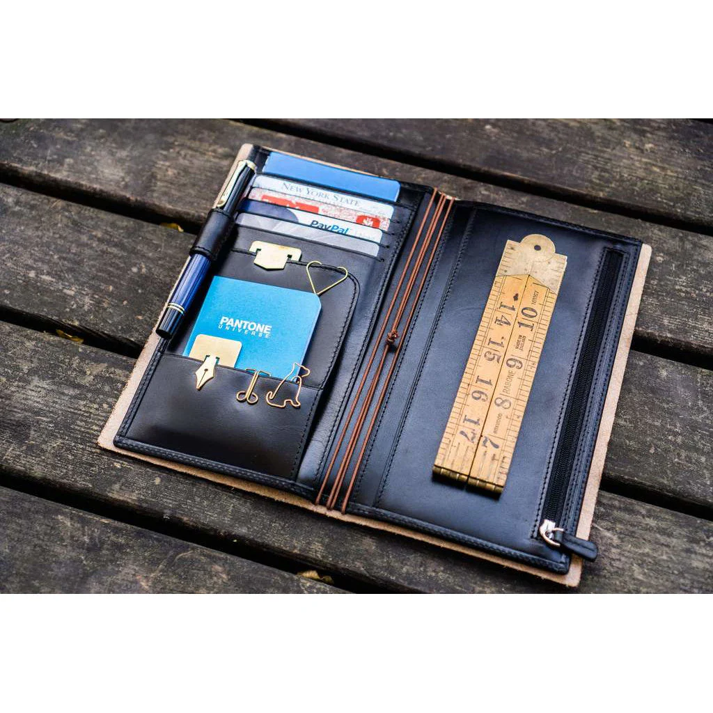 Galen Leather Traveler's Wallet Insert - Regular Size / Hobonichi Weeks Cover - Image 2