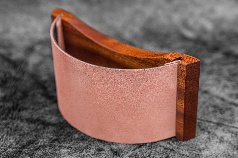 Galen Leather Wood Rocking Ink Blotter - Mahogany - Image 2