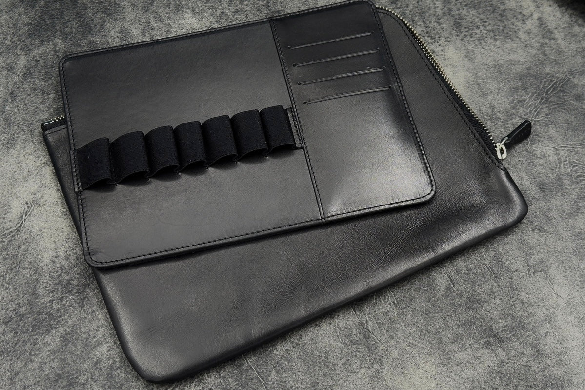 Galen Leather Writer's Bank Bag - Pen Pouch - Image 10
