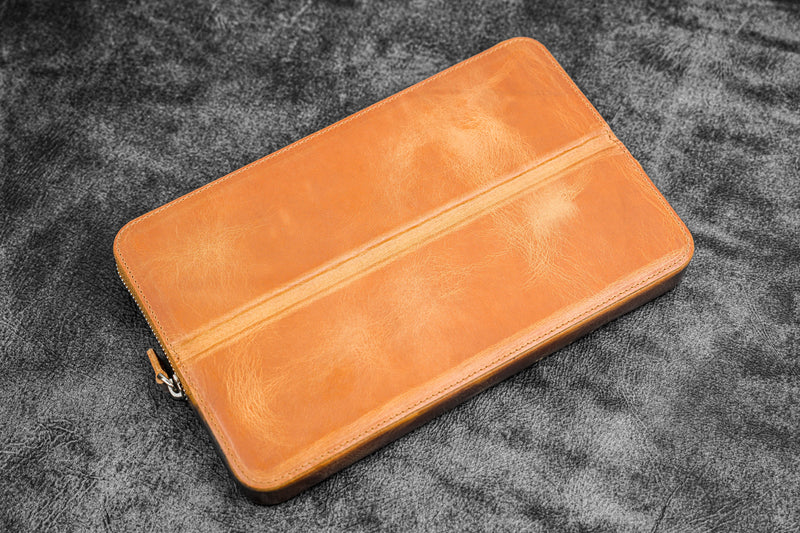 Galen Leather Zippered Magnum Opus 12 Slot Pen Case - Image 12