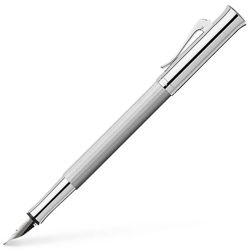 Graf von Faber-Castell Guilloche Fountain Pen - Rhodium - Image 3