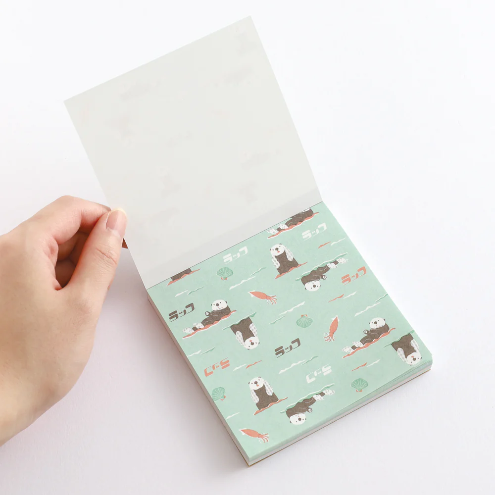 Green Flash Animal Department Store Memo Pad - Sea Otter - Image 4