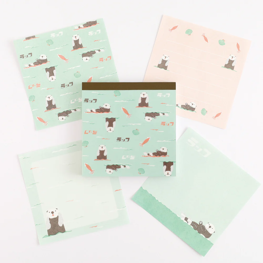 Green Flash Animal Department Store Memo Pad - Sea Otter - Image 5