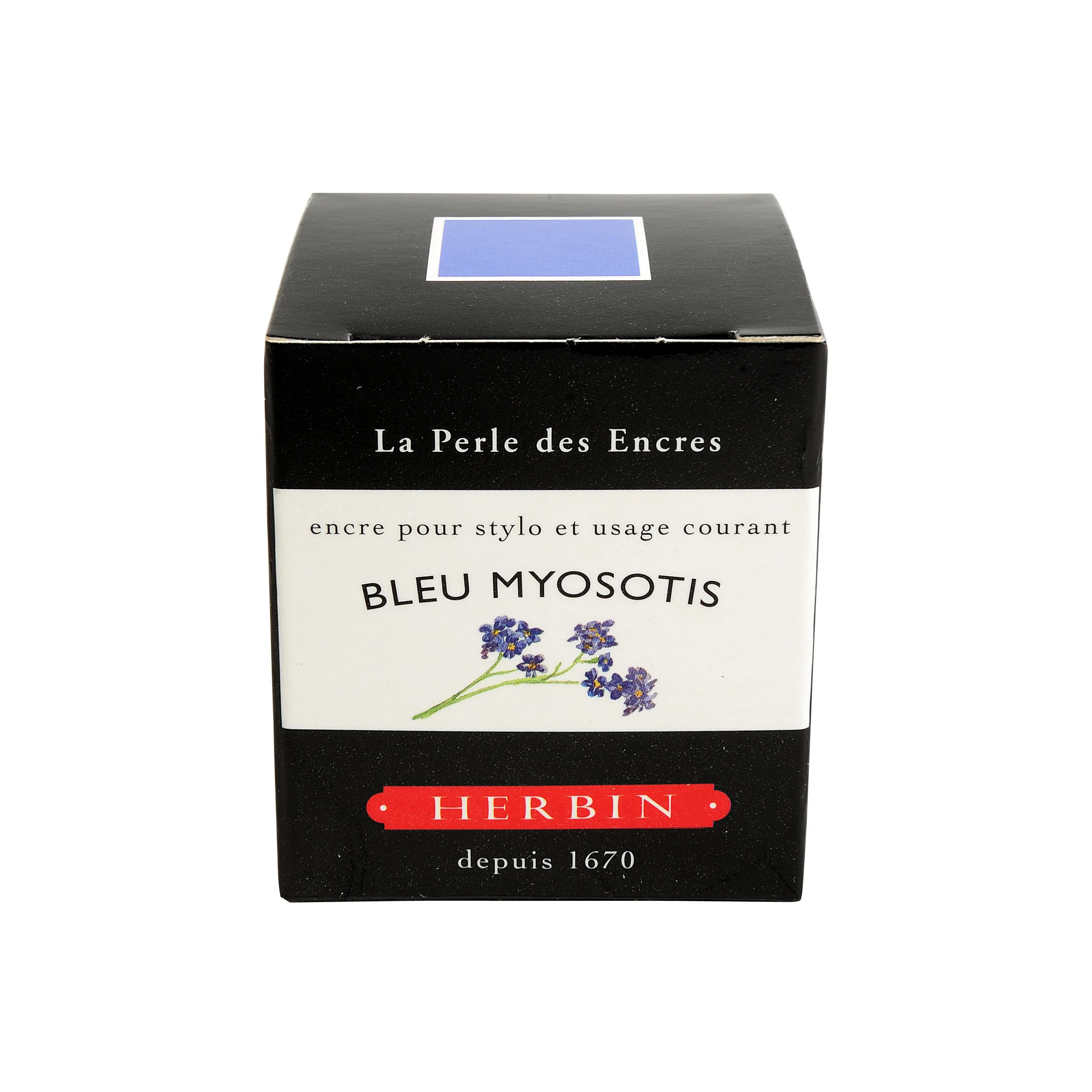 Jacques Herbin Bleu Myosotis - 30ml Bottled Ink - Image 3