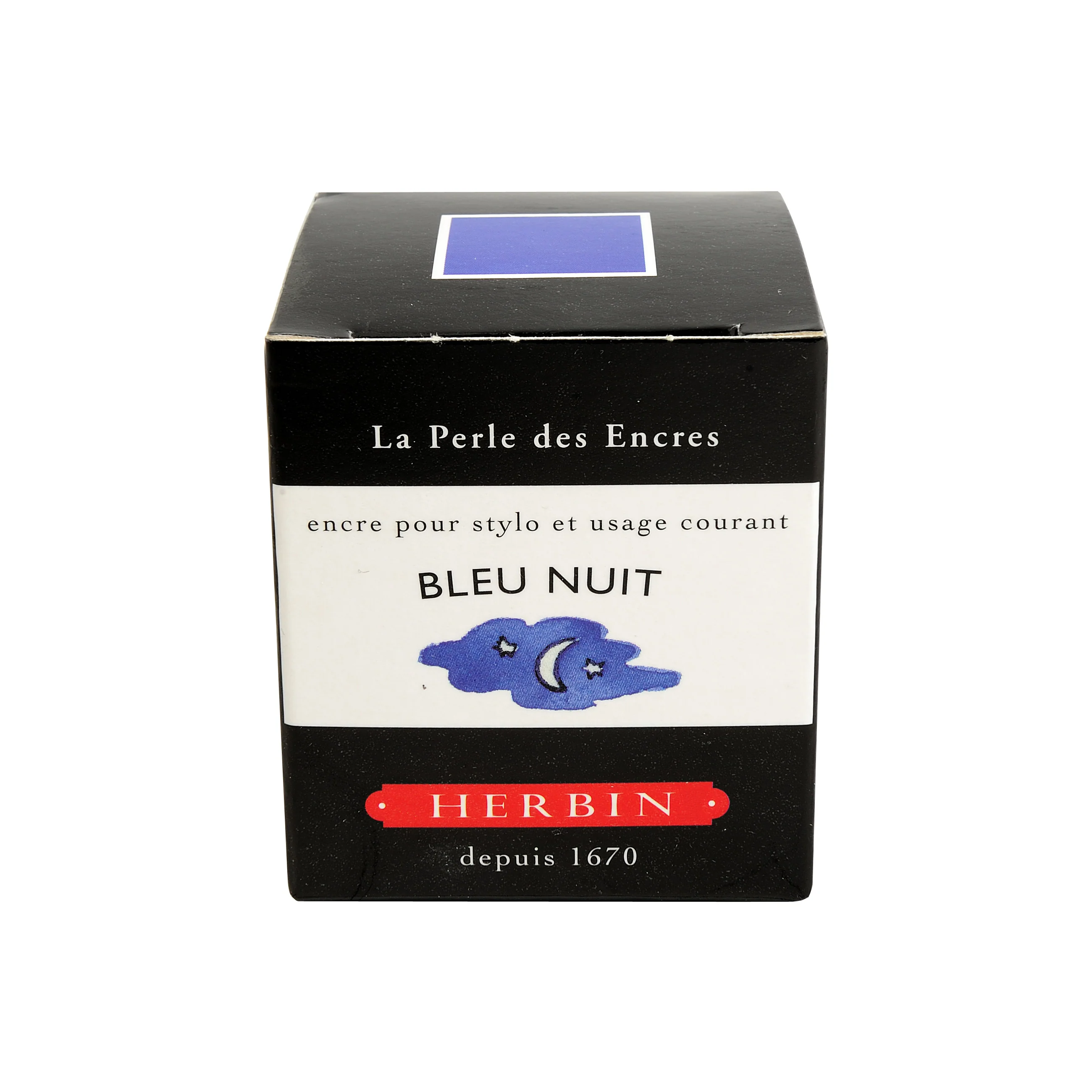 Jacques Herbin Bleu Nuit - 30ml Bottled Ink - Image 3
