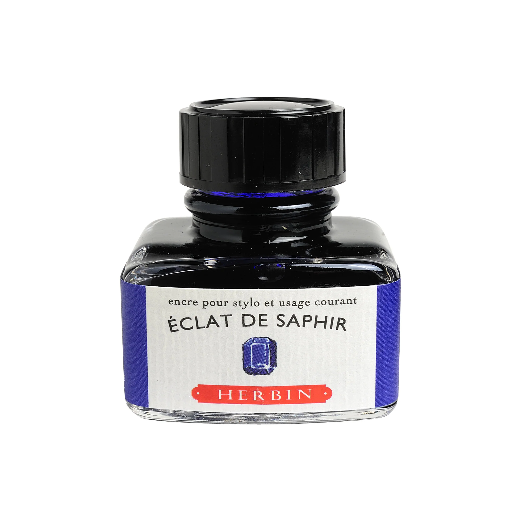 Jacques Herbin Eclat de Saphir - 30ml Bottled Ink - Image 2