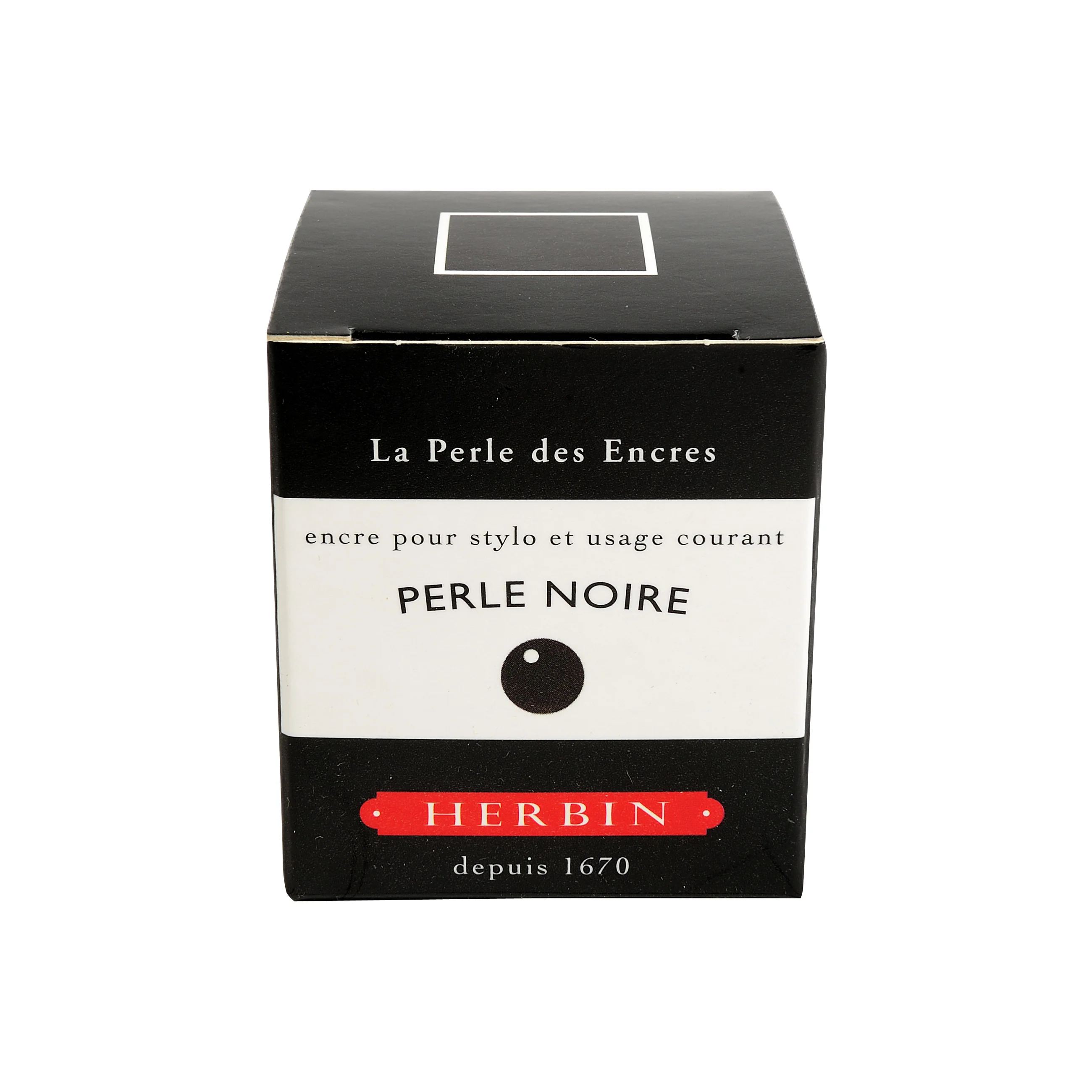Jacques Herbin Perle Noire - 30ml Bottled Ink - Image 3