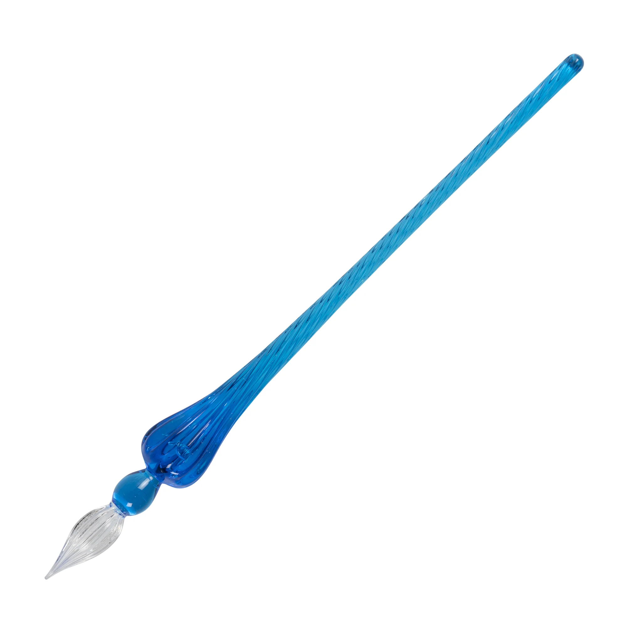 Jacques Herbin Round Glass Dip Pen - Blue - Image 2