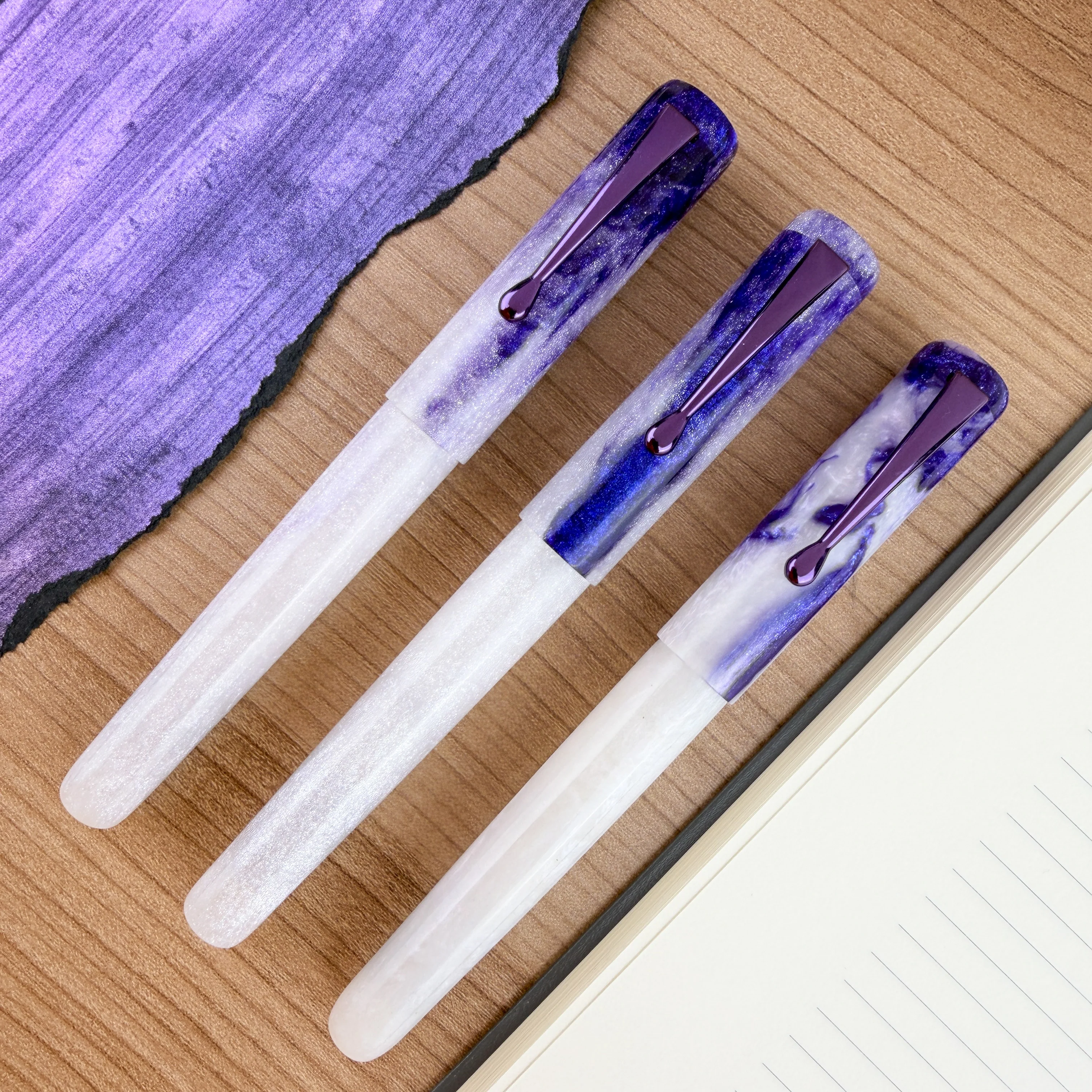 Hinze Pen Company Fountain Pen - Blueberry Cheesecake - Image 4
