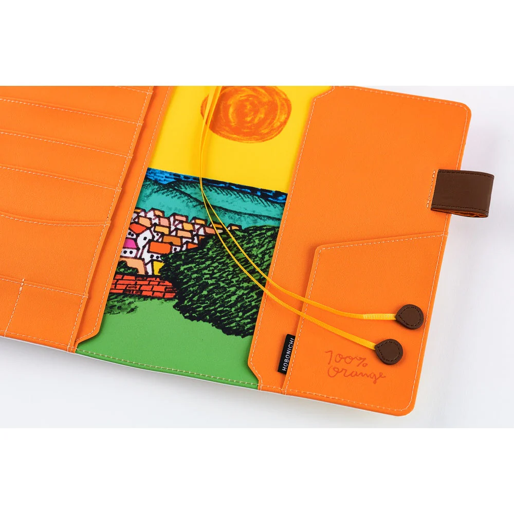 Hobonichi Techo A5 Cousin Planner Set - 100%ORANGE: Where’s the Squirrel Going (April Start) - Image 7
