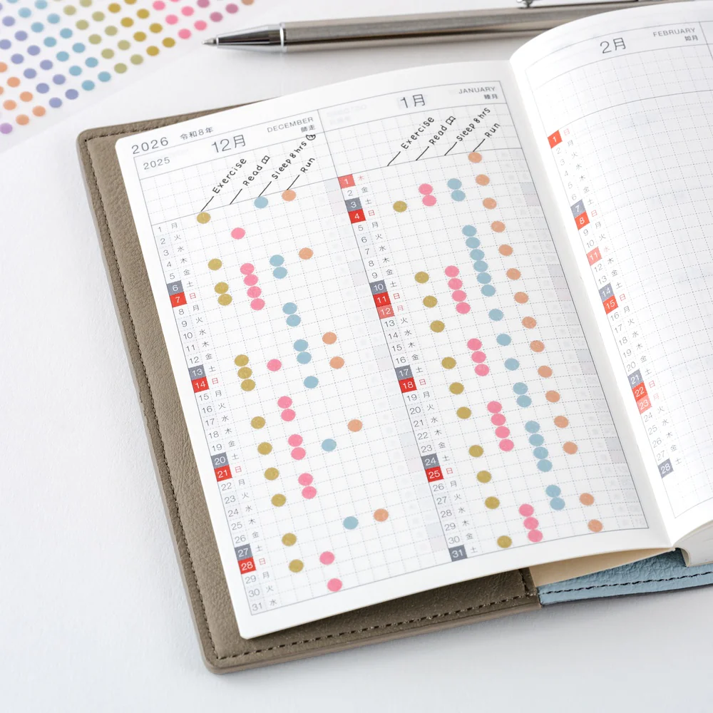 Hobonichi Transparent Dot Stickers (3.5mm) - TSUKI no IRO - Image 2