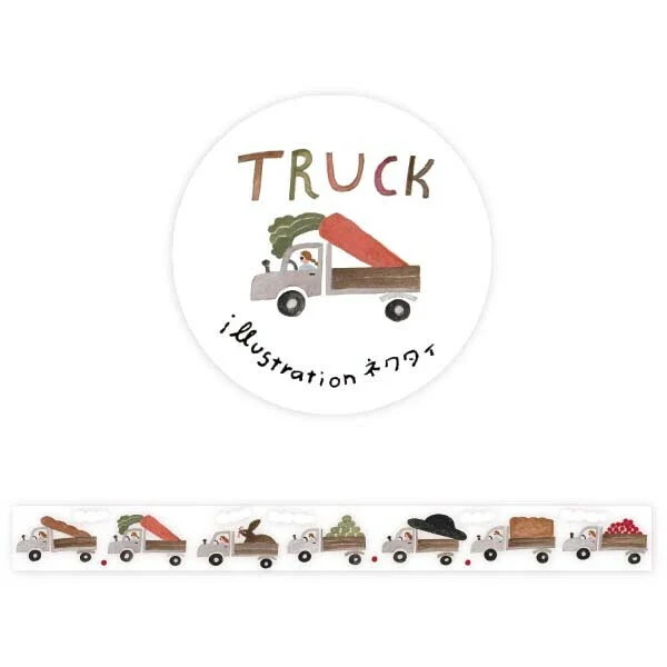 Hyogensha Cozyca Clear Washi Tape - Truck