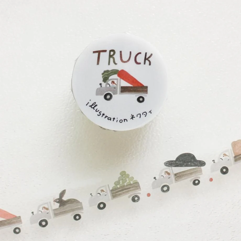 Hyogensha Cozyca Clear Washi Tape - Truck - Image 2
