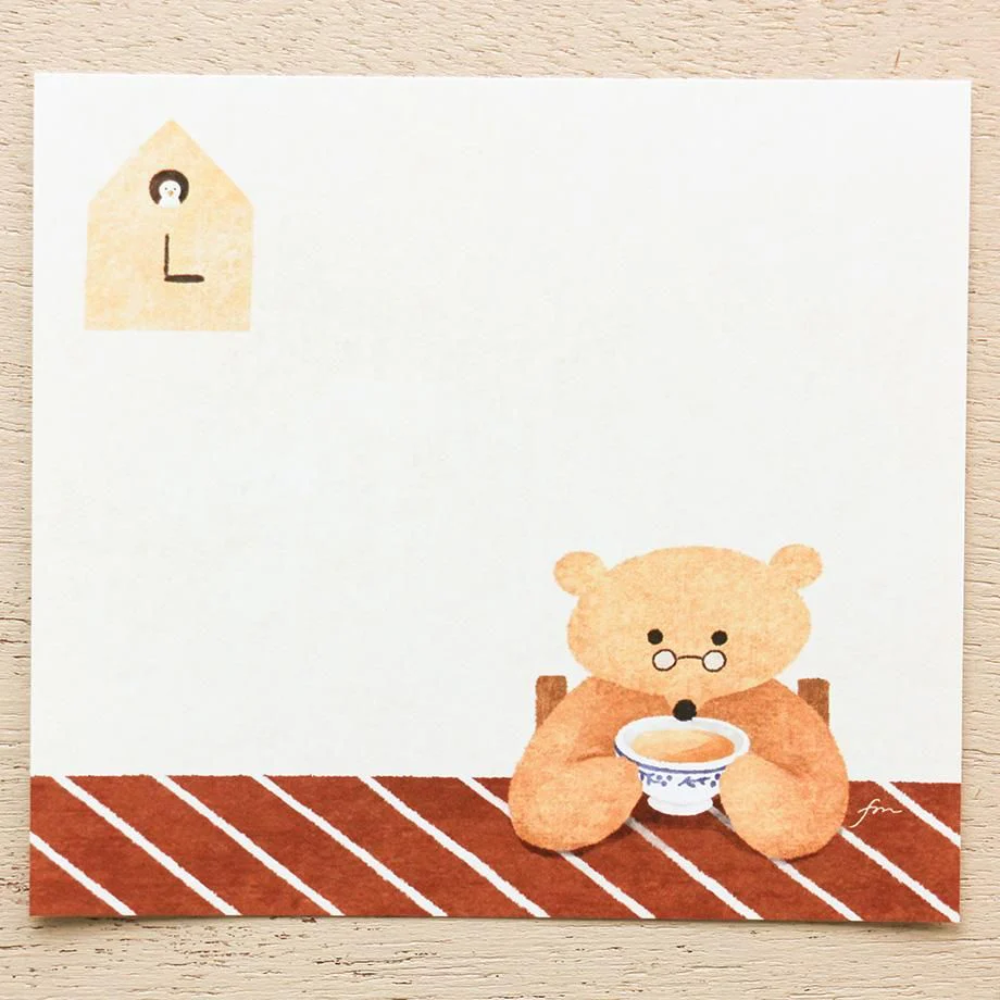 Hyogensha Cozyca Mariko Fukuoka Memo Pad - Tea Time - Image 6