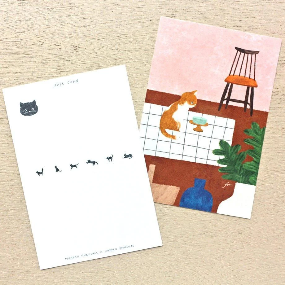 Hyogensha Cozyca Mariko Fukuoka Postcards - Meow - Image 3