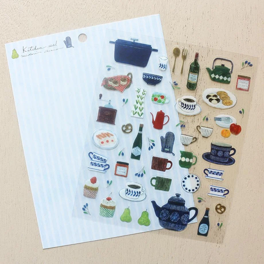 Hyogensha Cozyca Midori Asano Sticker Sheet - Kitchen - Image 2