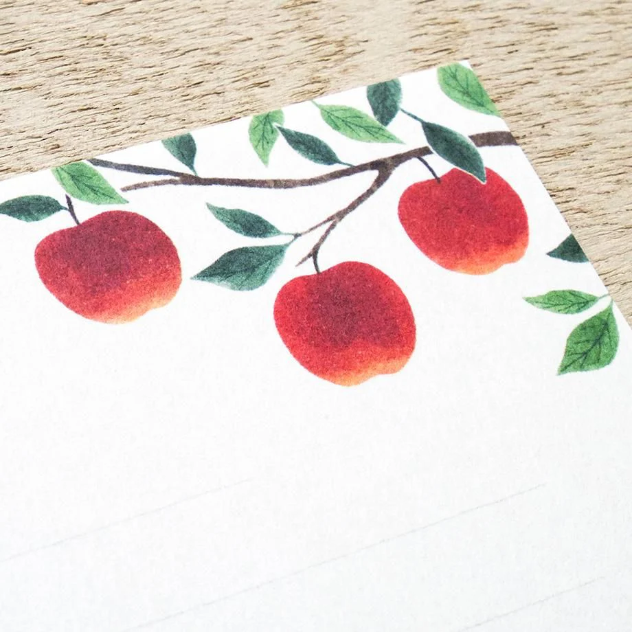 Hyogensha Cozyca Seasonal News Letter Set - Apples - Image 4
