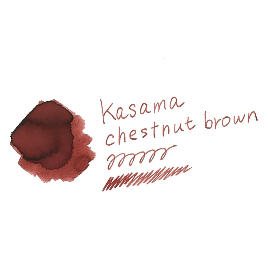 Ink Mazeru 18ml Bottled Ink - Kasama Chestnut Brown - Image 3