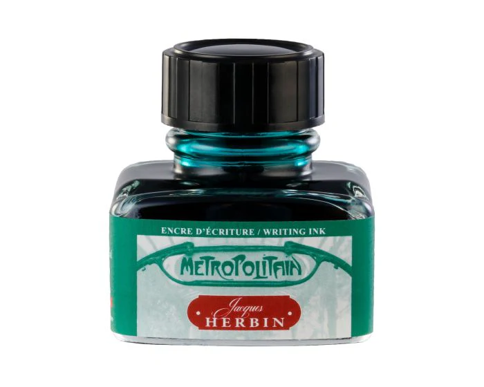 Jacques Herbin Vert Metropolitan - 30ml Bottled Ink - Image 2
