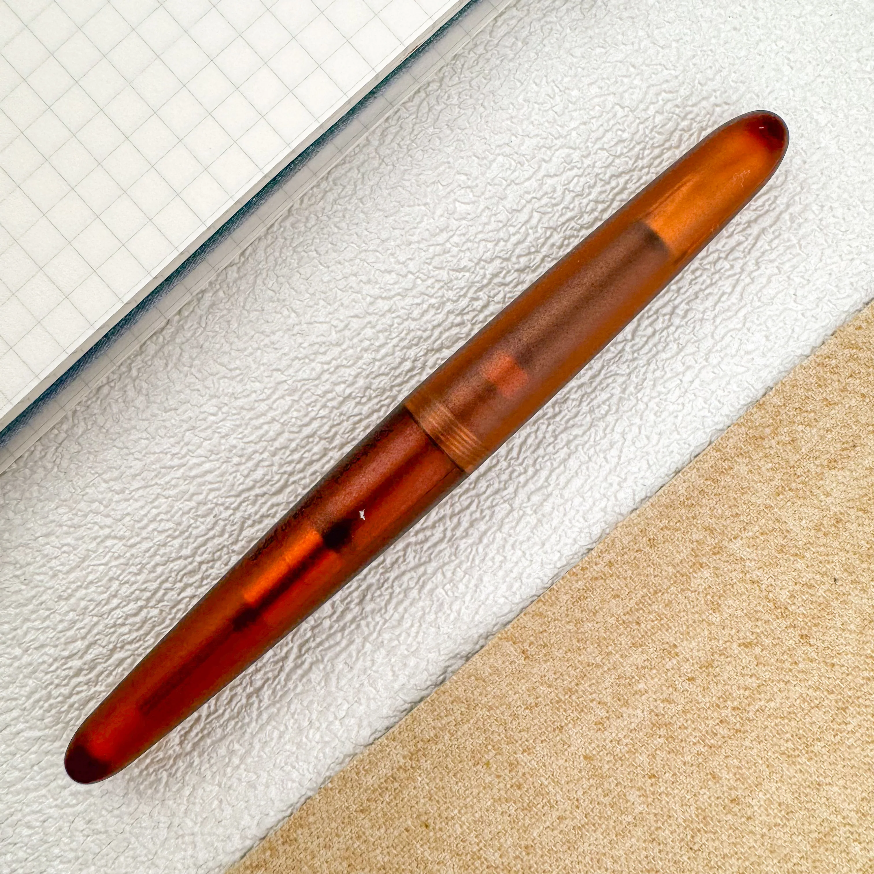 Kakimori Frost Fountain Pen - Amber - Image 2