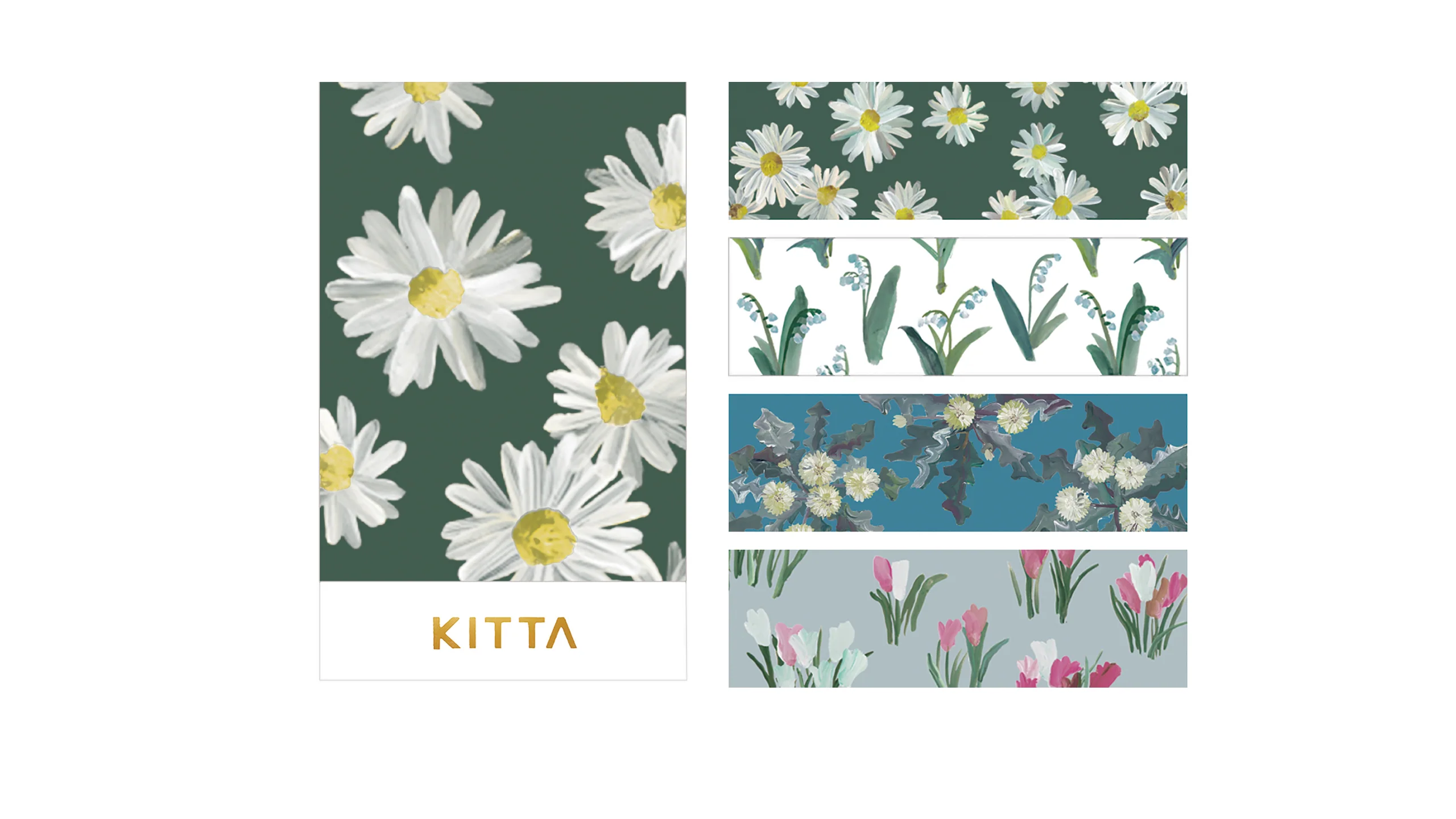 KITTA Portable Washi Decorative Tape - Basic - Flower 9 - Image 2