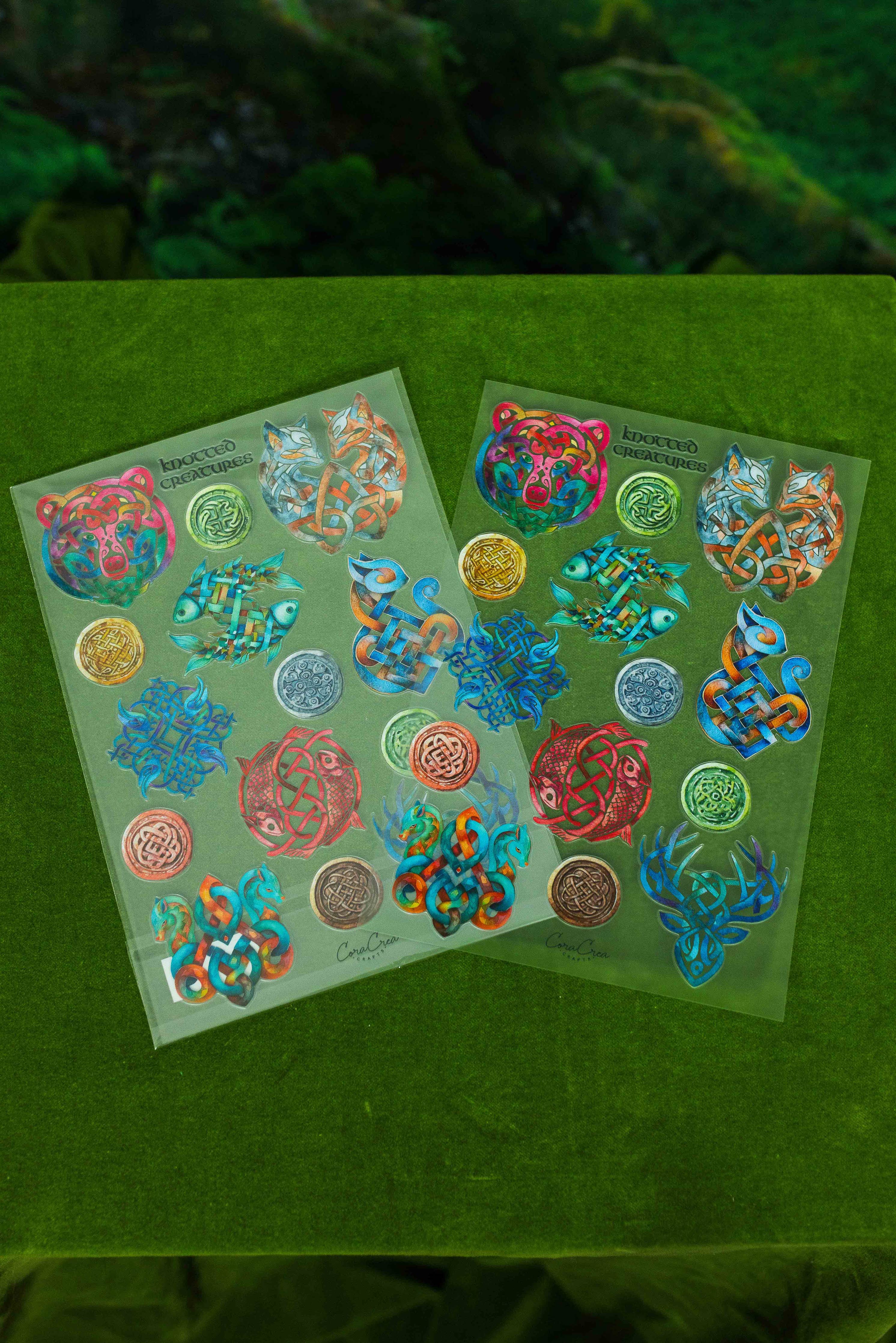 CoraCreaCrafts Knotted Creatures Sticker Sheet - Image 3