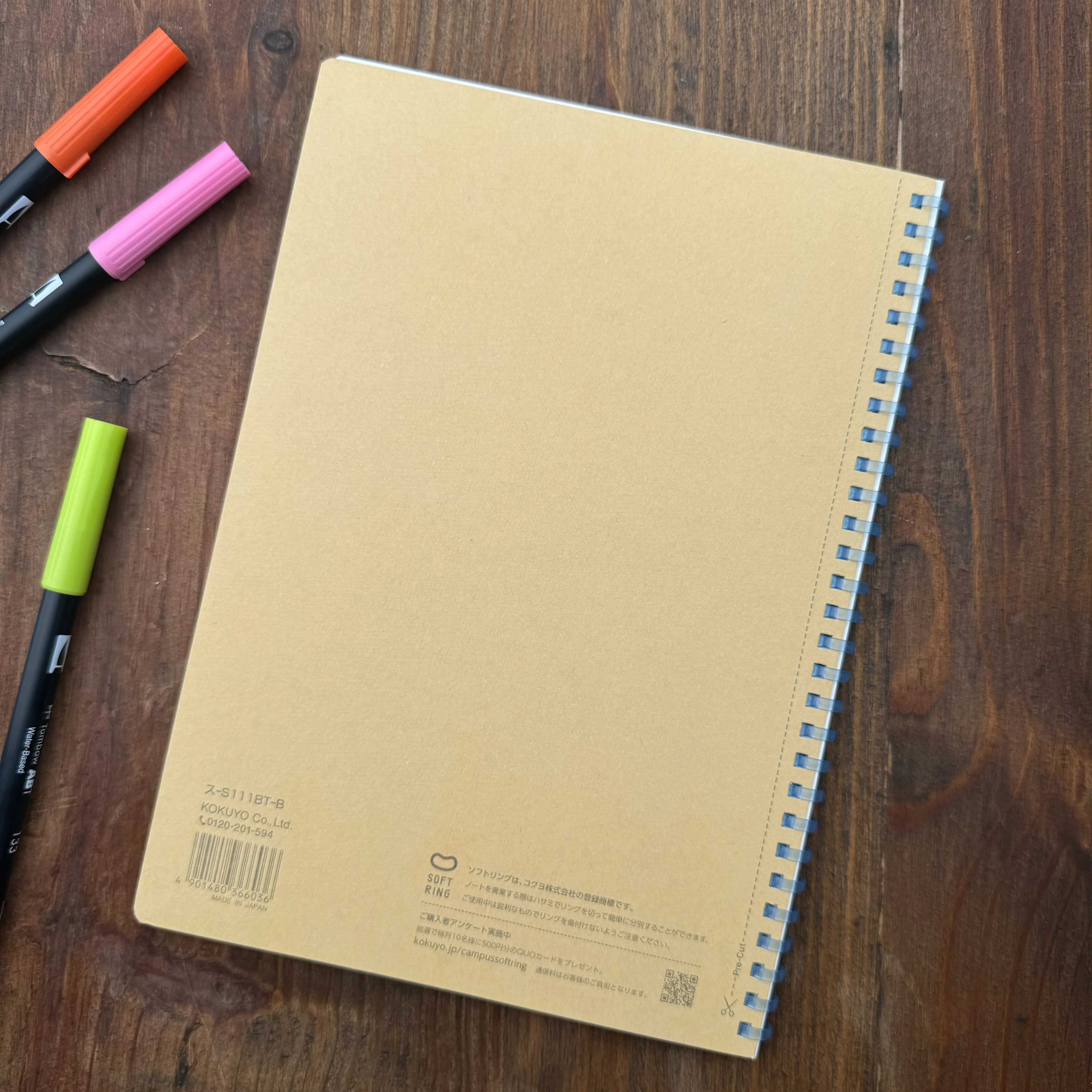 Kokuyo Campus Soft Ring Notebook - B5 - Image 3