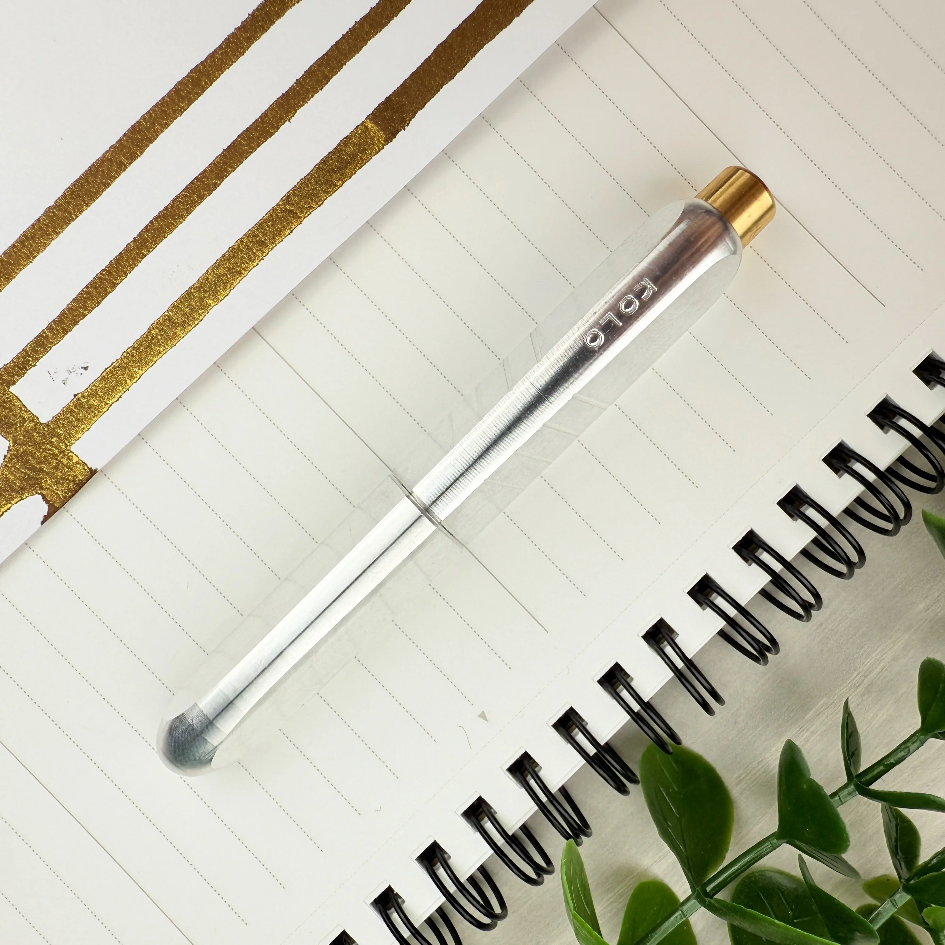 Kolo Tino Fountain Pen - Raw Aluminum - Image 2