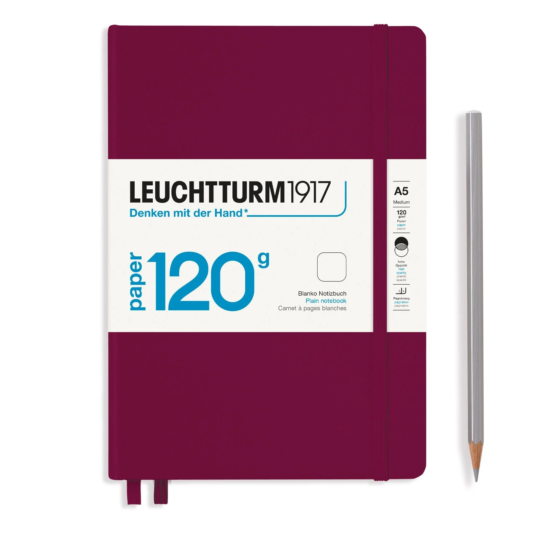 Leuchtturm A5 120g Hardcover Notebook - Plain - Image 7