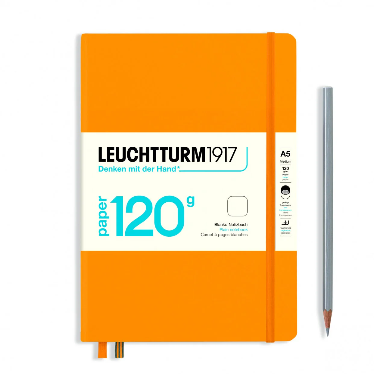 Leuchtturm A5 120g Hardcover Notebook - Plain - Image 9