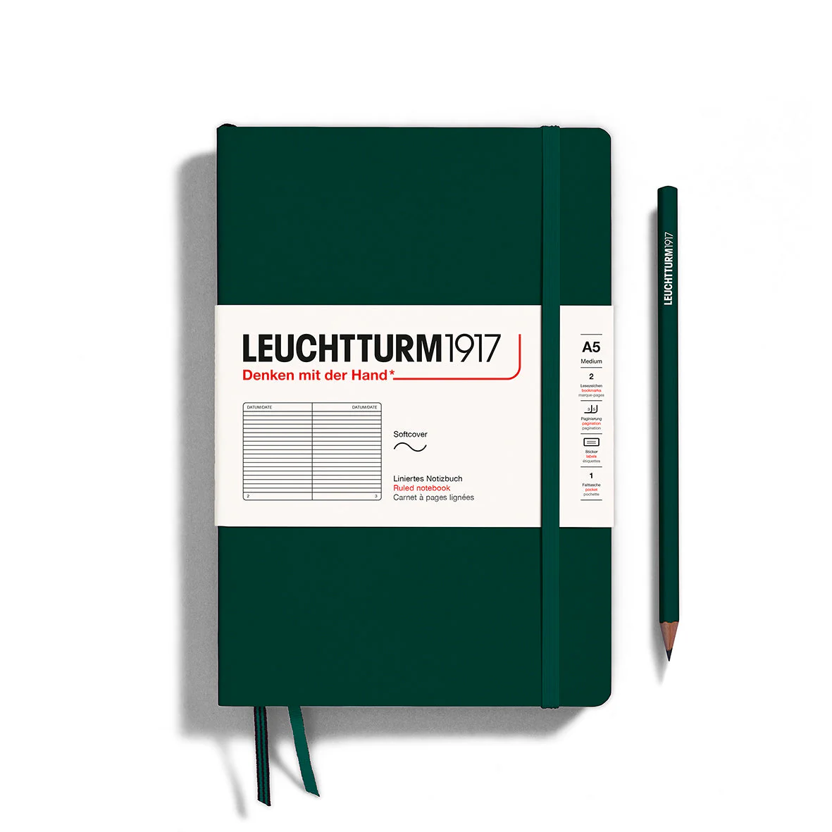 Leuchtturm A5 Softcover Notebook - Ruled - Image 3