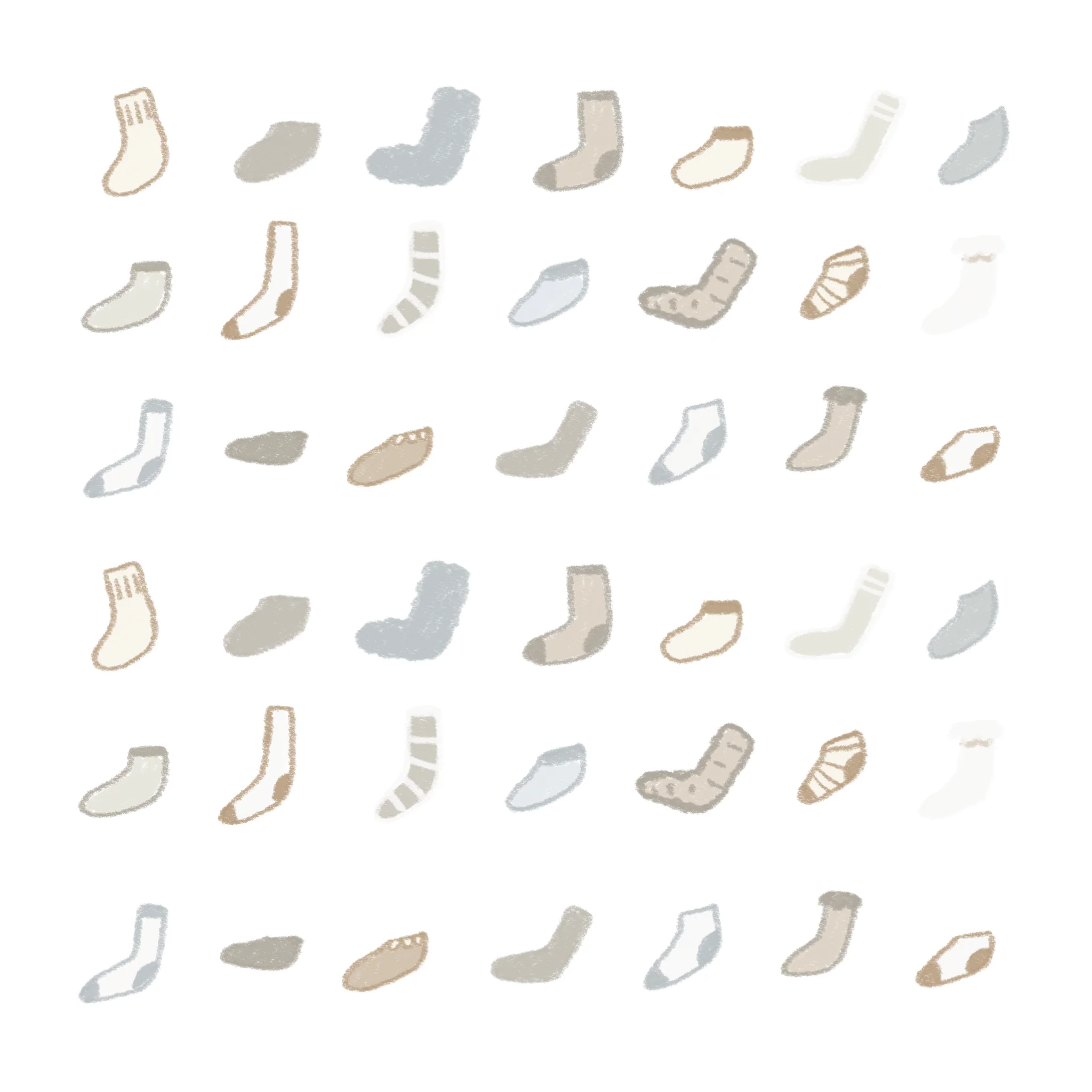 dana ate oatmeal! Lost Socks Washi Sticker Sheet - Image 4
