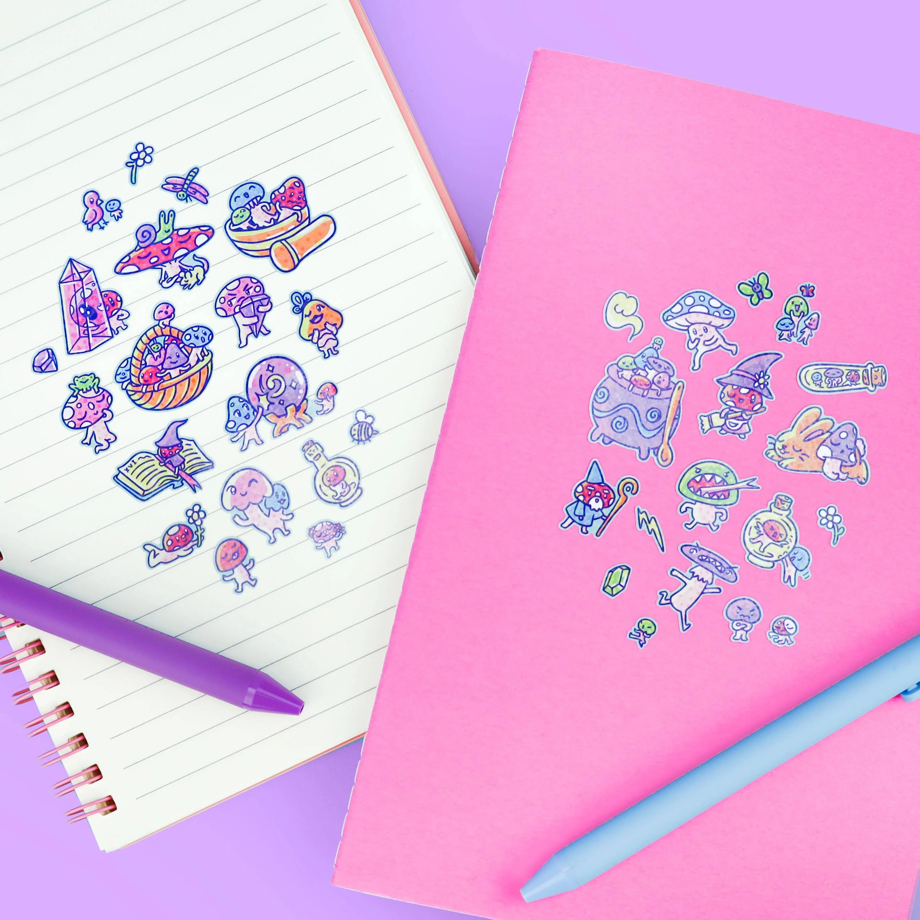 Magic Mushrooms Vinyl Sticker Sheet - Image 3