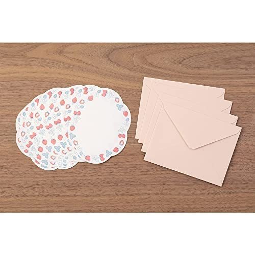 Midori Letterpress Die-Cut Stationery - Strawberry - Image 3