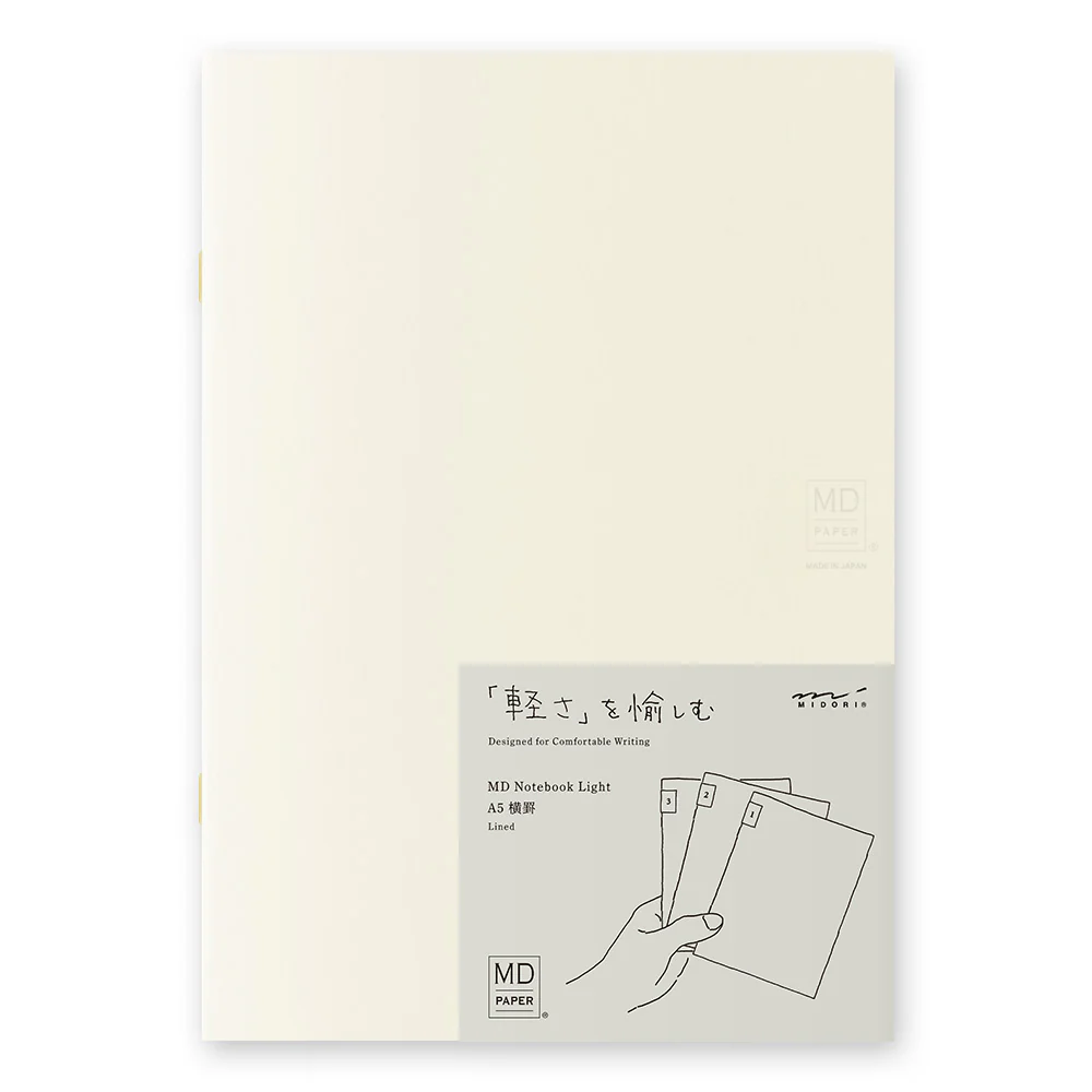 Midori MD Notebook Light - A5 - Lined (3 PCS)