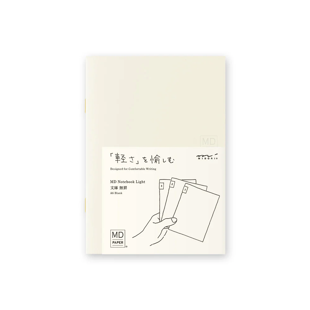 Midori MD Notebook Light - A6 - Blank (3 PCS)