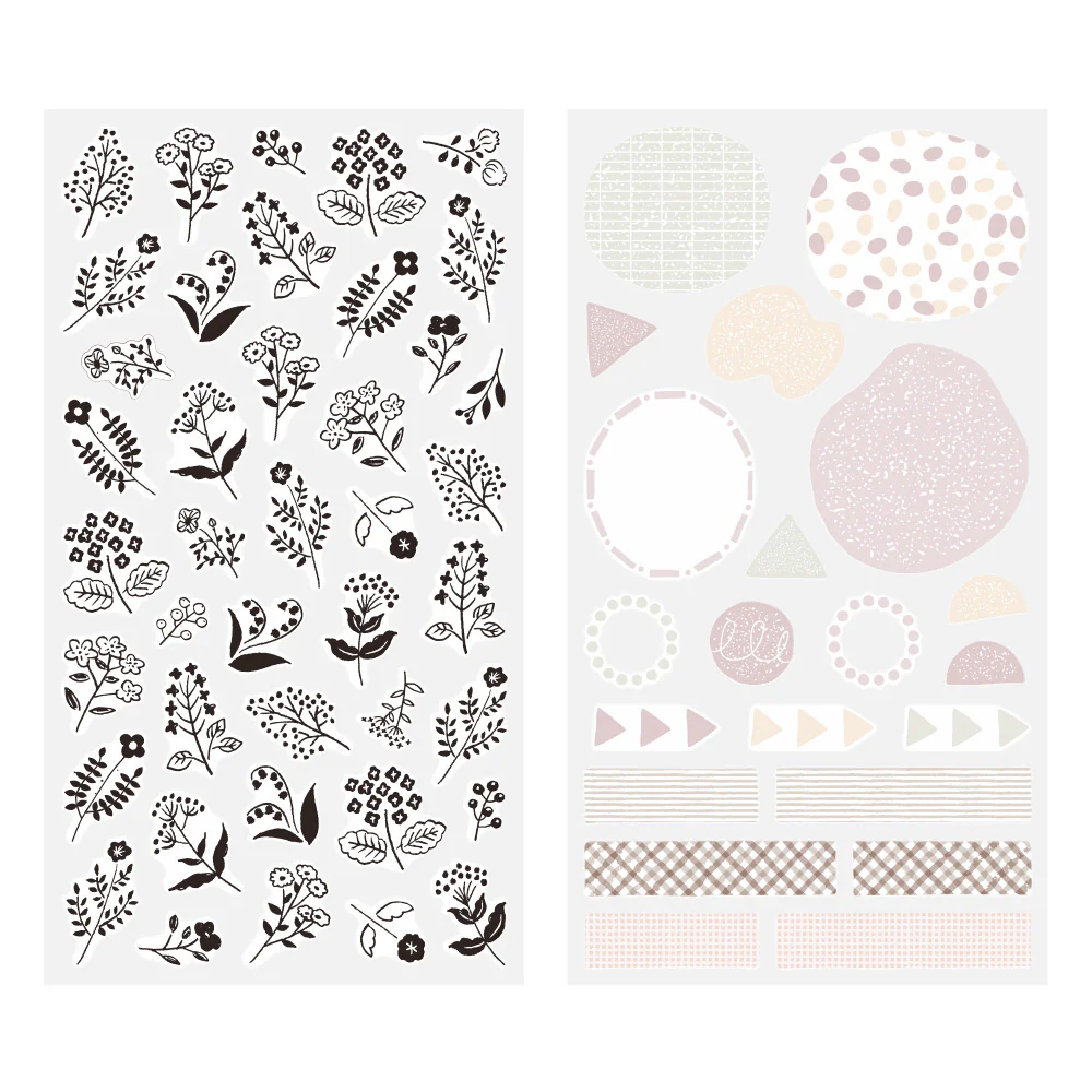 Midori Sticker - Monotone Flower - Image 3