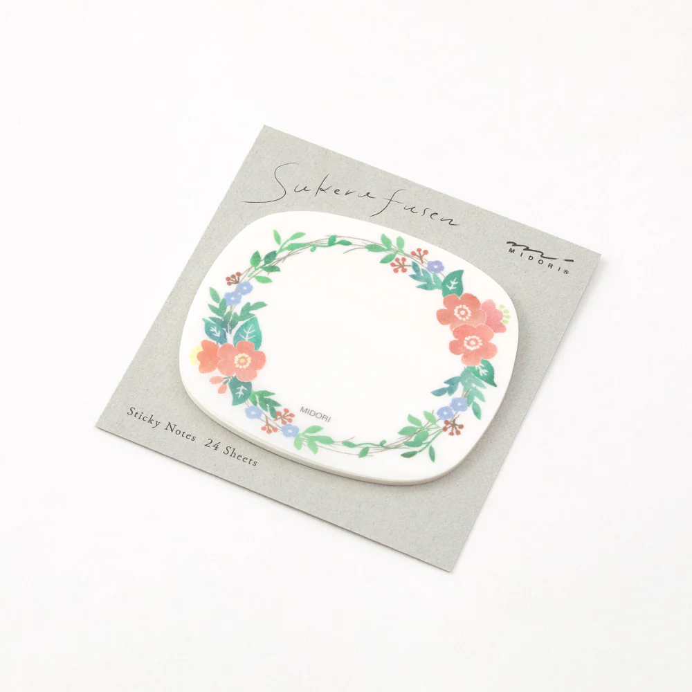 Midori Sticky Notes - Transparent - Wreath - Image 3